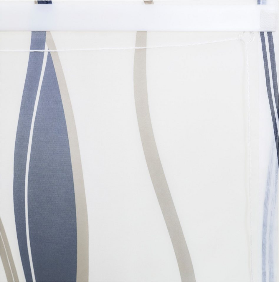 OTTO home Raffrollo Dimona, mit Klettschiene, Transparent, Voile, Polyester, Wellen – Bild 4 von 5