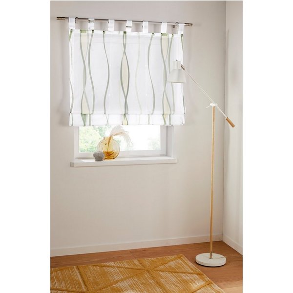 OTTO home Raffrollo Dimona, mit Schlaufen, Transparent, Voile, Polyester