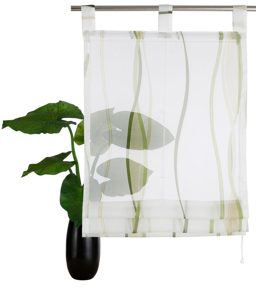 OTTO home Raffrollo Dimona, mit Schlaufen, Transparent, Voile, Polyester – Bild 2 von 5
