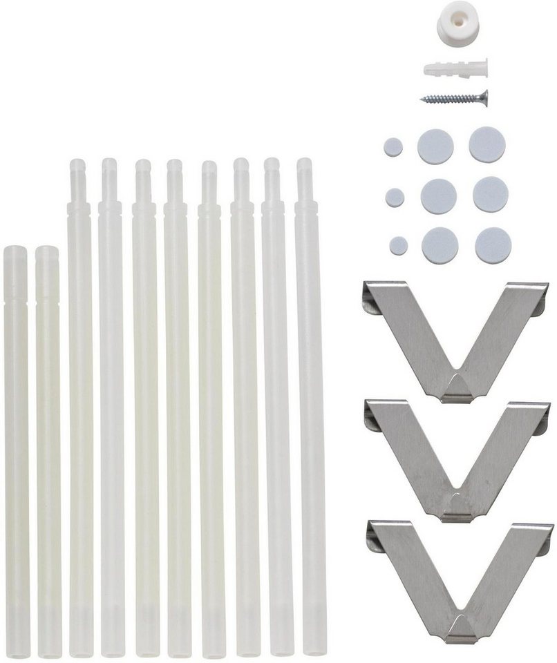OTTO home Raffrollo Fiete, mit Hakenaufhängung, Leinen Optik, halbtransparent, monochrom, basic – Bild 5 von 5