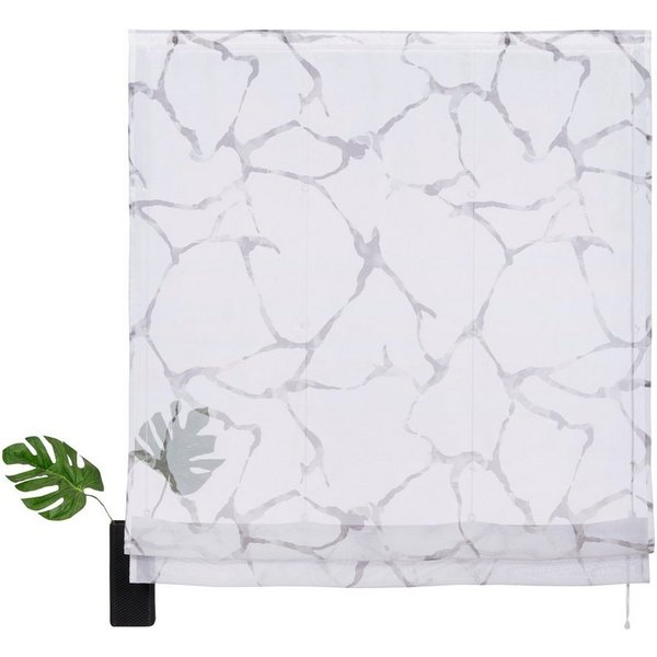 OTTO home Raffrollo Fulda, mit Klettschiene, Transparent, Voile, Polyester