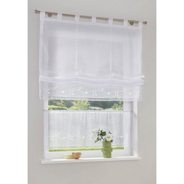 OTTO home Raffrollo Idaho, mit Schlaufen, Transparent, Voile, Polyester