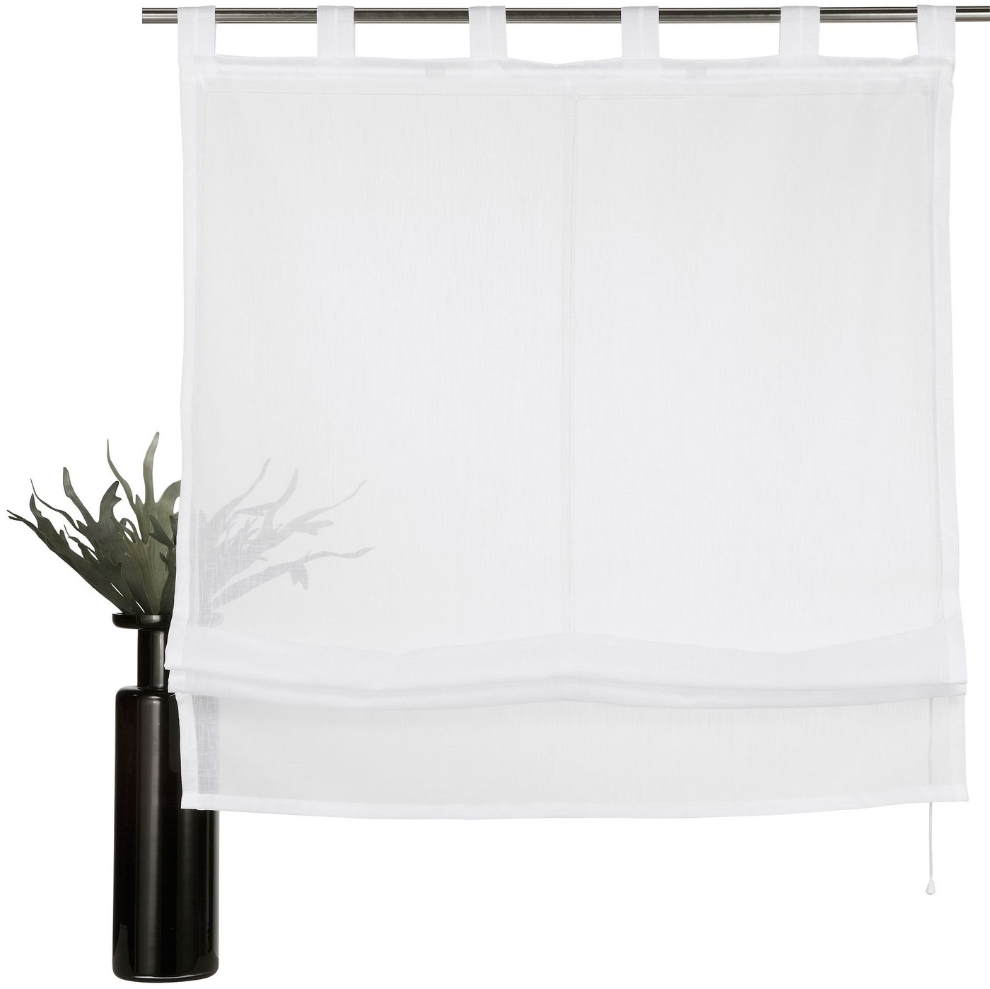 OTTO home Raffrollo Regina, mit Schlaufen, Transparent, Voile, Polyester, einfarbig, uni – Bild 2 von 5