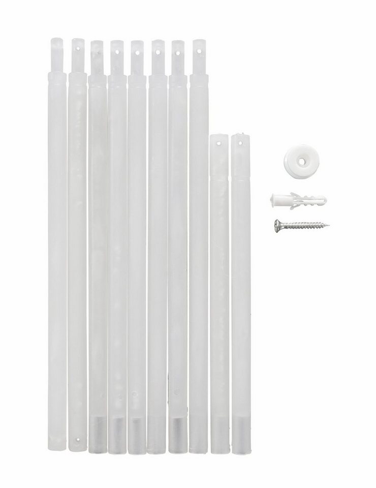 OTTO home Raffrollo Tanaro, Schlaufen, transparent, mit Schlaufen, halbtransparent, Voile, Polyester, einseitig mit Schlingen-Motiv – Bild 5 von 5