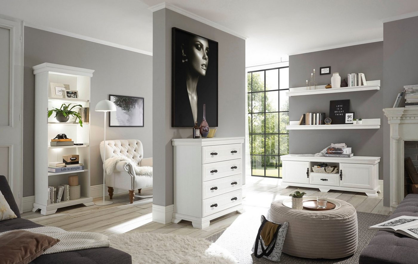 OTTO home Regal Royal, Schrank, Wohnzimmerschrank, Mehrzweckschrank, Regal, im Landhausstil, ausreichend Stauraum, vielseitig, 192 cm hoch – Bild 4 von 5