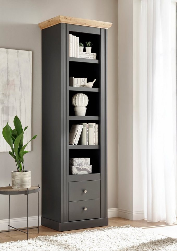 OTTO home Regal Westminster, Garderobenschrank, Wohnzimmerschrank, Mehrzweckschrank, Schrank, Metallgriffe, vielseitig einsetzbar, in 2 Farben erhältlich – Bild 2 von 5