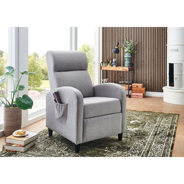 OTTO home Relaxsessel Tom, mit Relaxfunktion, inklusive seitlicher Tasche, TV-Sessel mit Funktion
