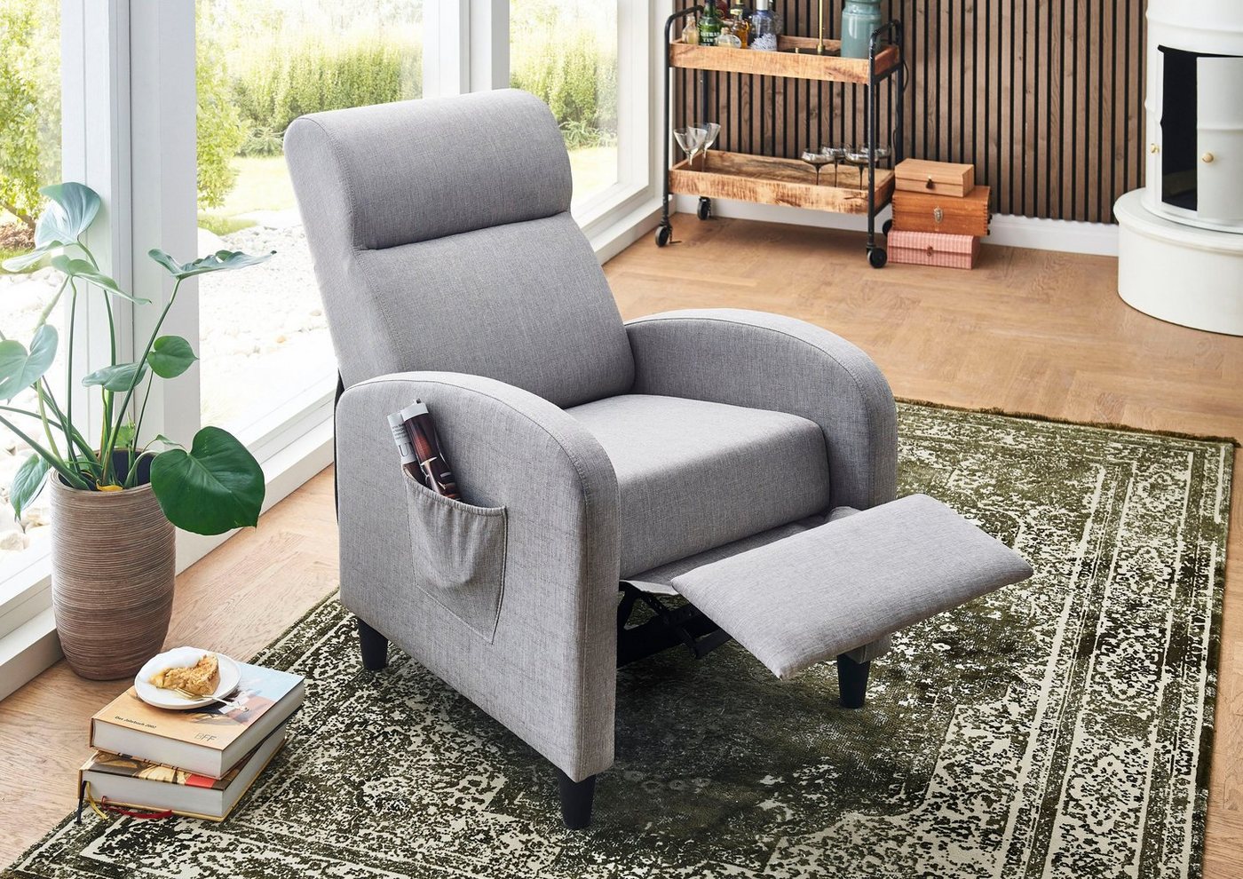 OTTO home Relaxsessel Tom, mit Relaxfunktion, inklusive seitlicher Tasche, TV-Sessel mit Funktion – Bild 2 von 5