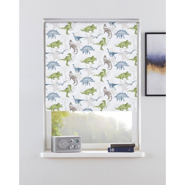 Rollo DINO, ohne Bohren, verdunkelnd, DIno-Motiv, freihängend, OTTO home, verdunkelnd, ohne Bohren, freihängend, Klemmfix, Fixmaß, Klemmfix, DINO, Kinderrollo, 