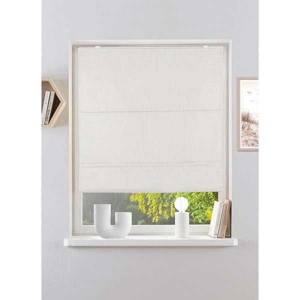 Rollo RIOLA, ohne Bohren, Lichtschutz, Leinenoptik, OTTO home, Lichtschutz, ohne Bohren, freihängend, Klemmfix, Faltrollo in trendiger Leinenoptik, einfache Mon