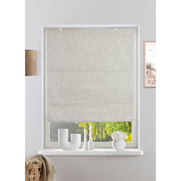 Rollo RIOLA, OTTO home, Lichtschutz, ohne Bohren, freihängend, Klemmfix, Faltrollo in trendiger Leinenoptik mit Struktur, Lichtschutz, NEUHEIT!