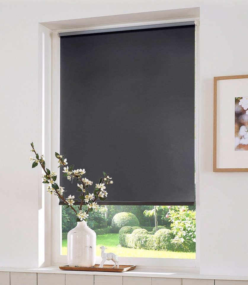 Rollo Themse-Uni, ohne Bohren, Lichtschutz, Klemmfix, OTTO home, Lichtschutz, ohne Bohren, freihängend, Klemmfix, Bestseller, Rollo Fenster, Seitenzugrollo, Son – Bild 4 von 5