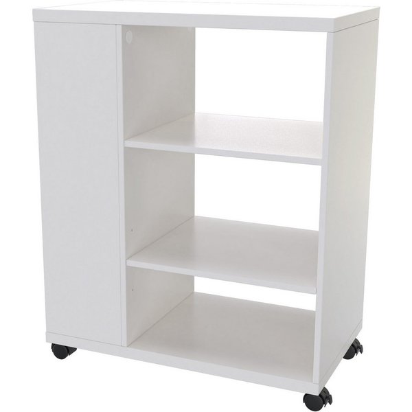 OTTO home Rollwagen LOKVE, Rollcontainer, Druckertisch, Rollregal, Rollen feststellbar, 6 Fächer, Höhe 75 cm