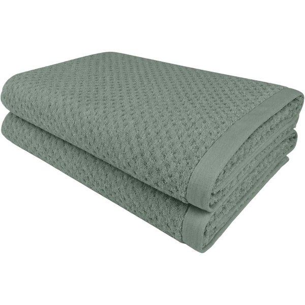 OTTO home Saunatuch Corrin, 2 Premium Saunatücher, 90x180cm, Frottier (2-St), 100% Baumwolle, 500 gr/m², mit Struktur, weich, 5 Jahre Garantie
