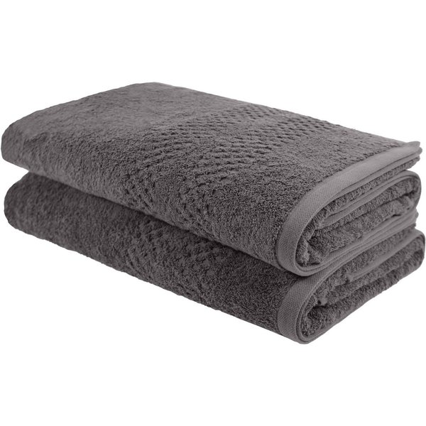 OTTO home Saunatuch Regona, 80x200cm, flauschig und weich, 100% Baumwolle, 500 gr/m², Frottier (Set, 2-St), Premium Handtücher mit Bordüre, Handtuch-Set, 5 Jahr