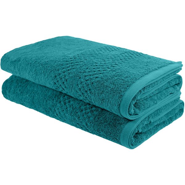 OTTO home Saunatuch Regona, 80x200cm, flauschig und weich, 100% Baumwolle, 500 gr/m², Frottier (Set, 2-St), Premium Handtücher mit Bordüre, Handtuch-Set, 5 Jahr