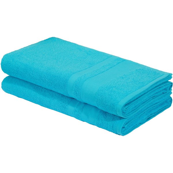 OTTO home Saunatuch Vanessa, 2 Saunatücher, 80x200cm, in Standard- und Premium-Qualität, Walkfrottee (Set, 2-St), Handtücher mit Bordüre, 100% Baumwolle, einfar