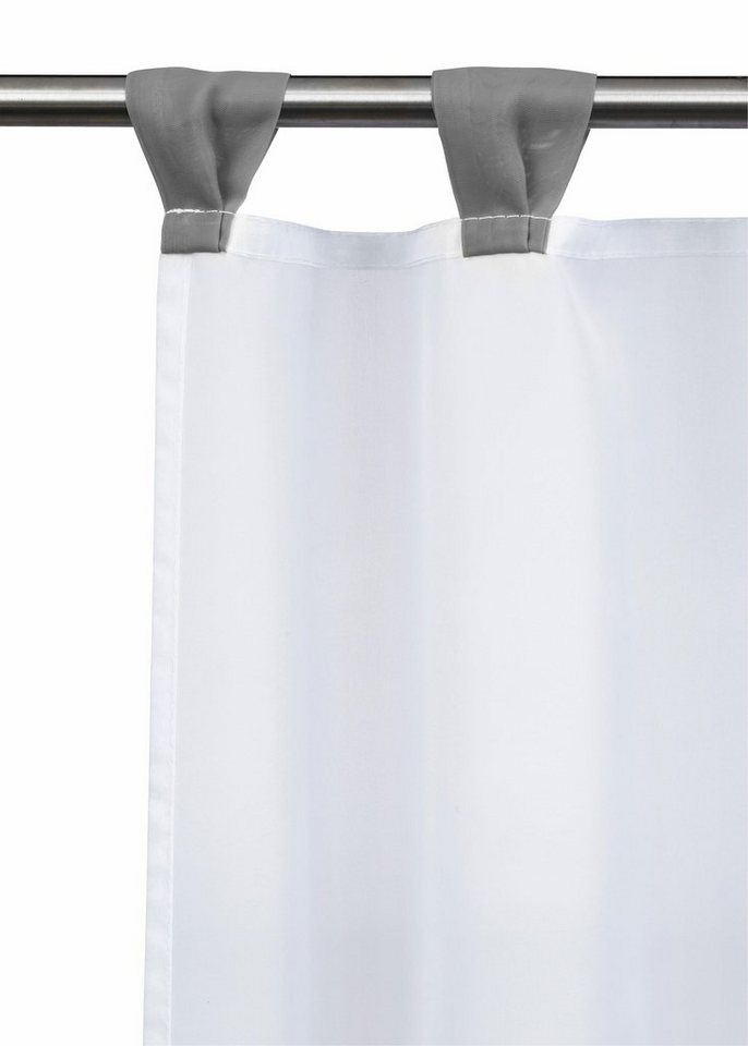 OTTO home Scheibengardine Bitola (1 St), Schlaufen, transparent, Voile, Fertiggardine, transparent – Bild 5 von 5