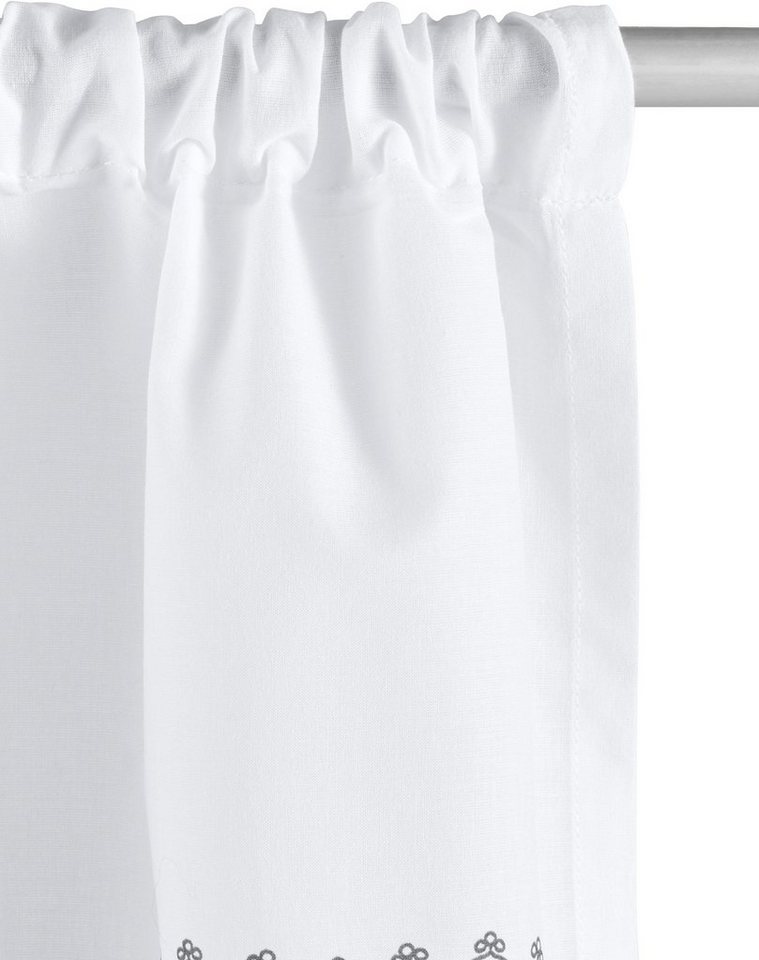 OTTO home Scheibengardine Louis, 1 Stück, Stangendurchzug, halbtransparent (1 St), Stangendurchzug, halbtransparent, halbtransparent, einseitig bedruckt – Bild 4 von 5