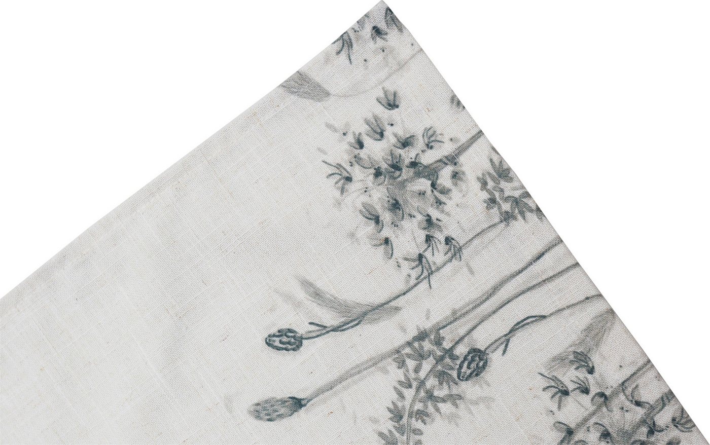 OTTO home Scheibengardine Yllner (1 St), Stangendurchzug, blickdicht, Polyester, Leinen-Look, florales Motiv, verschiedene Größen – Bild 3 von 5