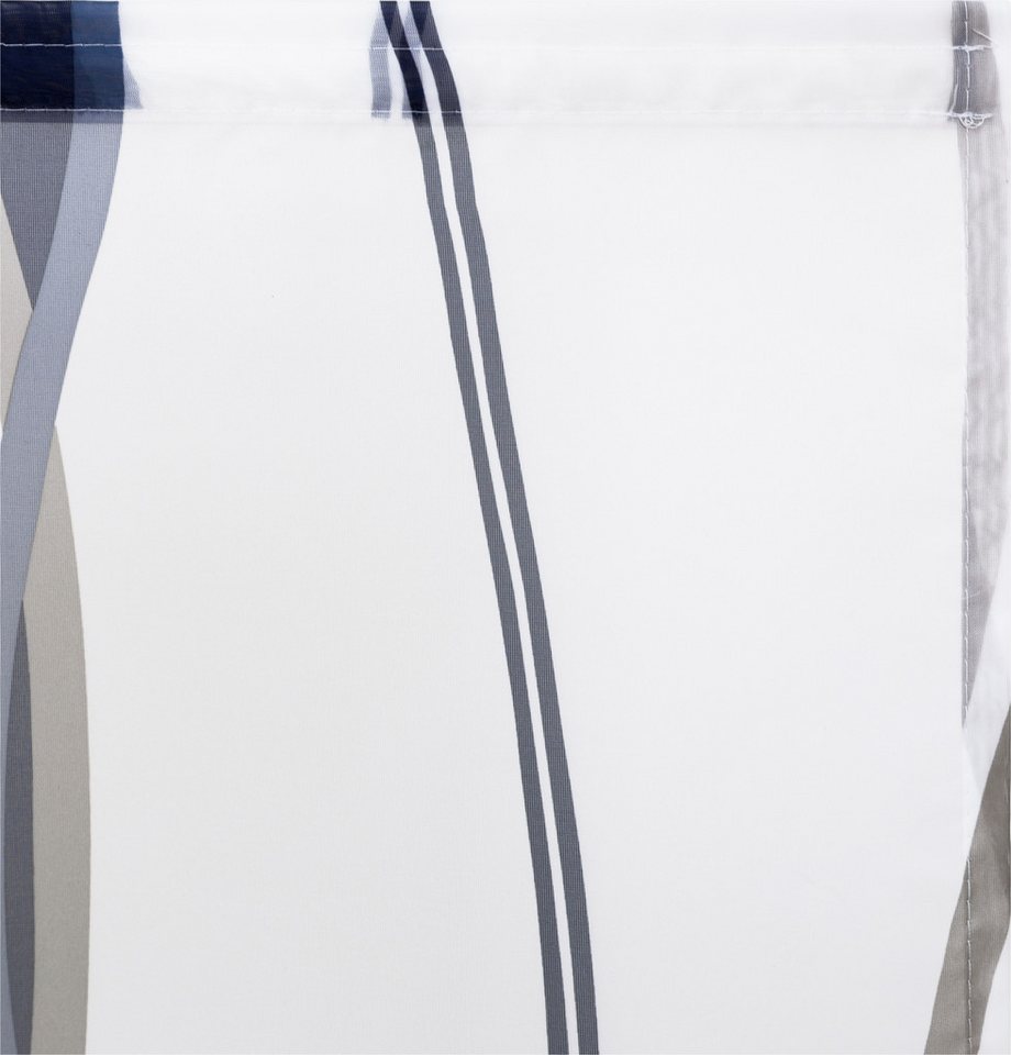 OTTO home Schiebegardine Dimona, Klettschiene, transparent, 2er-Set, Wellen (2 St), transparent, Polyester, 2-er Set, Fertiggardine, mit Befestigungszubehör, We – Bild 3 von 5