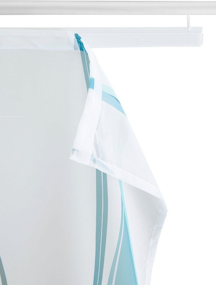 OTTO home Schiebegardine Dimona, Klettschiene, transparent, 2er-Set, Wellen (2 St), Klettschiene, transparent, Polyester, 2-er Set, Fertiggardine, mit Befestigu – Bild 4 von 5