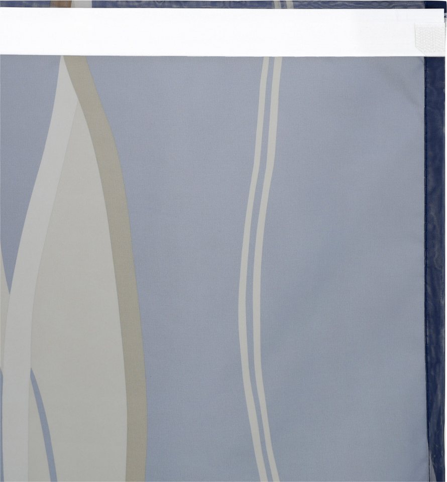 OTTO home Schiebegardine Dimona, Klettschiene, transparent, 2er-Set, Wellen (2 St), transparent, Polyester, 2-er Set, Fertiggardine, mit Befestigungszubehör, We – Bild 4 von 5