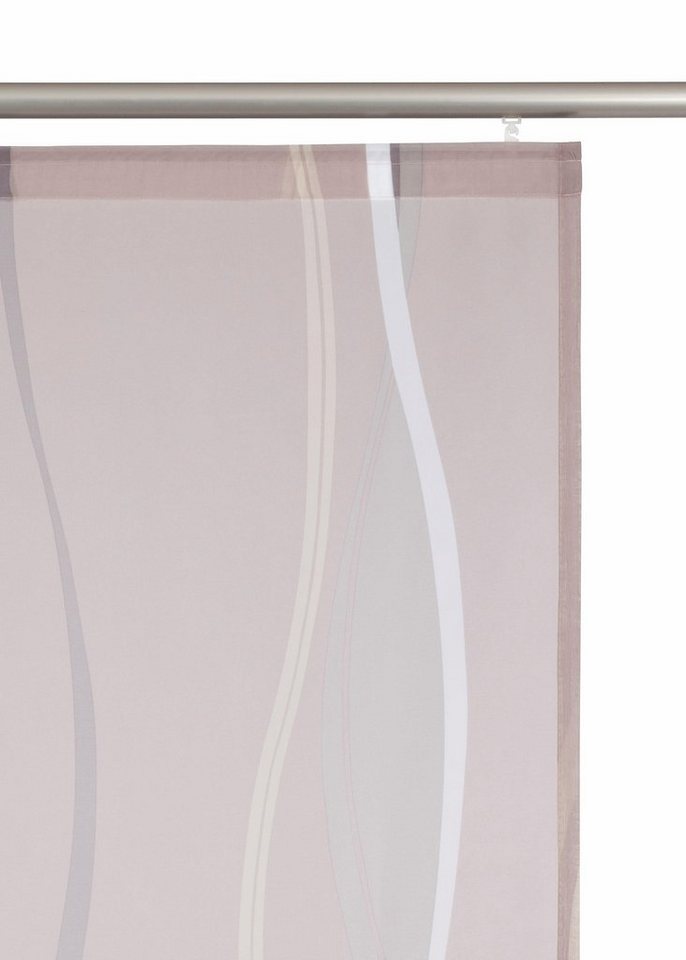 OTTO home Schiebegardine Dimona, Klettschiene, transparent, 2er-Set, Wellen (2 St), Klettschiene, transparent, Polyester, 2-er Set, Fertiggardine, mit Befestigu – Bild 3 von 5
