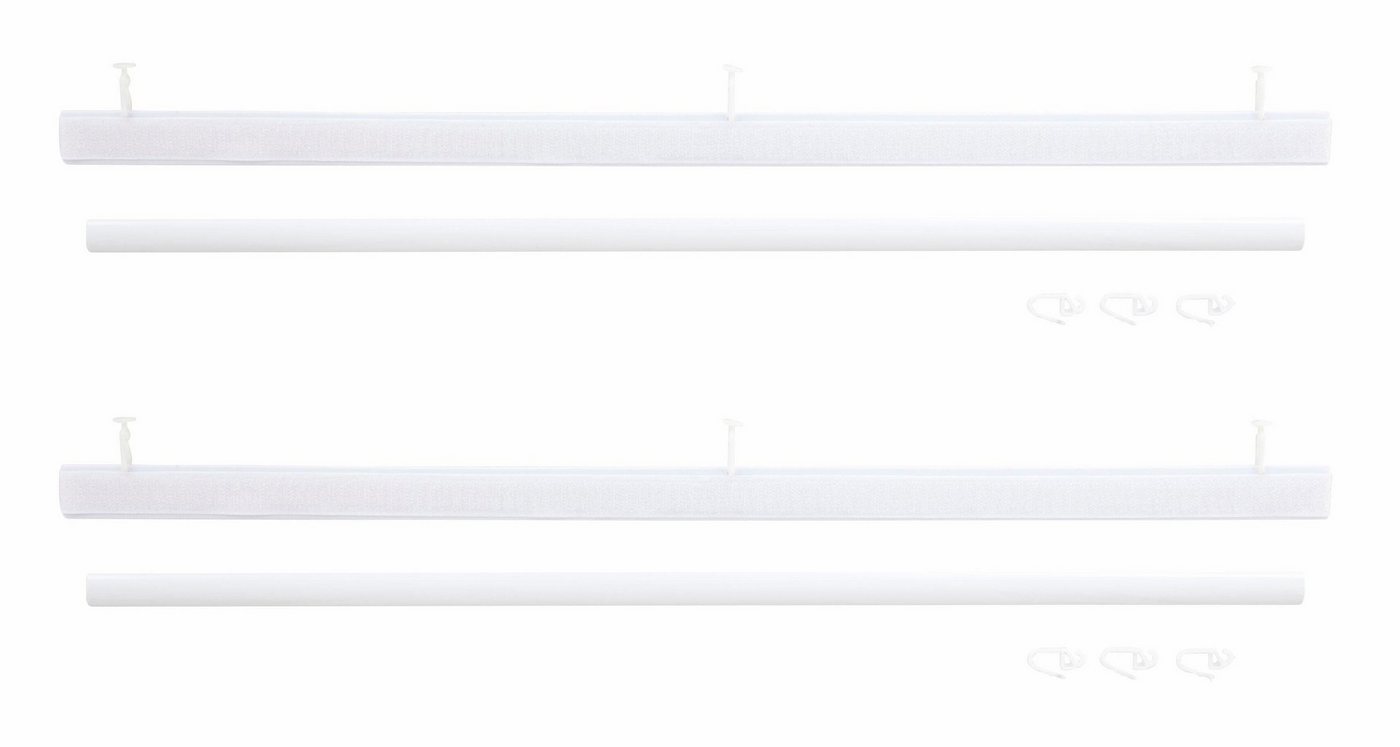 OTTO home Schiebegardine Dimona, Klettschiene, transparent, 2er-Set, Wellen (2 St), Klettschiene, transparent, Polyester, 2-er Set, Fertiggardine, mit Befestigu – Bild 5 von 5