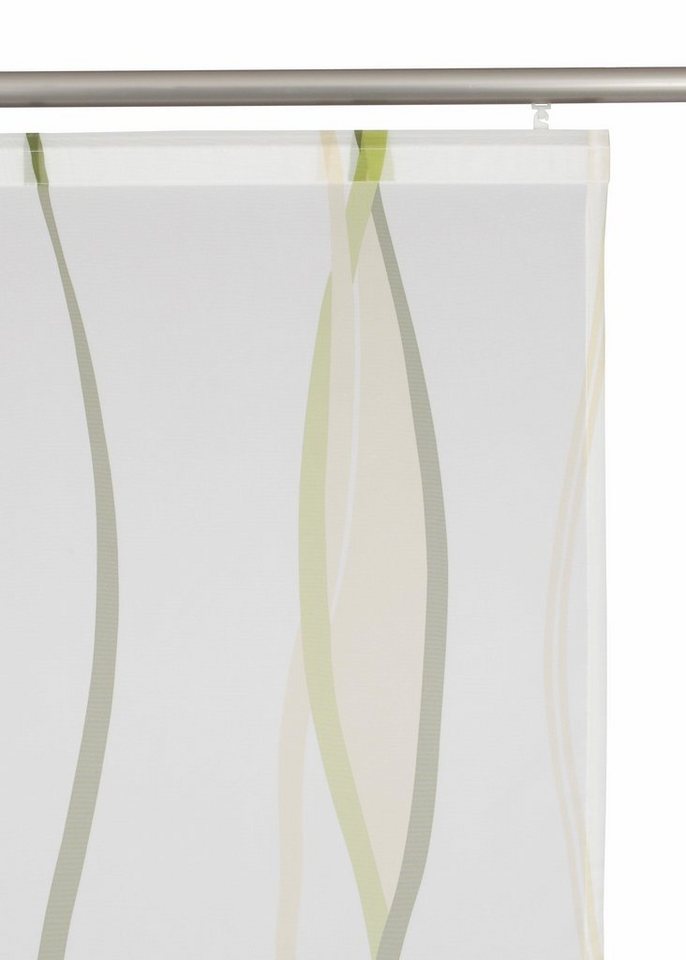 OTTO home Schiebegardine Dimona, Klettschiene, transparent, 2er-Set, Wellen (2 St), Klettschiene, transparent, Polyester, 2-er Set, Fertiggardine, mit Befestigu – Bild 4 von 5