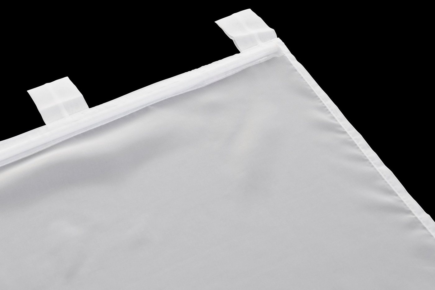 OTTO home Schiebegardine Xanten (2 St), Schlaufen, transparent, Voile, 2-er Set, mit Beschwerungsstangen, Breite: 57 cm, Flächenvorhang – Bild 5 von 5