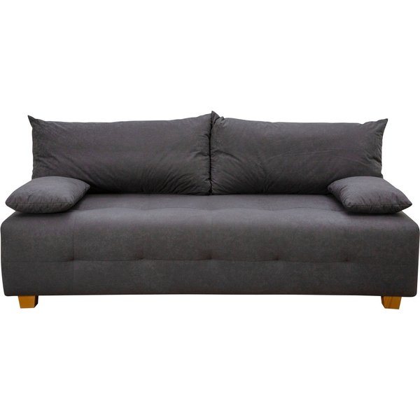 OTTO home Schlafsofa Bella, B: 196 cm, Liegefl. 145x196 cm, Schlaffunktion, Bettkasten & 2 Armlehnenkissen, Federkern