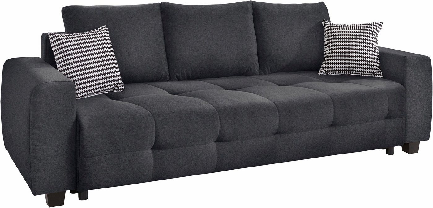 OTTO home Schlafsofa Bella mit Bettkasten, Gästebett 142x194, in 3 Qualitäten, inkl. Kissen, PREMIUM - Taschenfedern ohne Topper - Für die tägliche Nutzung – Bild 2 von 5