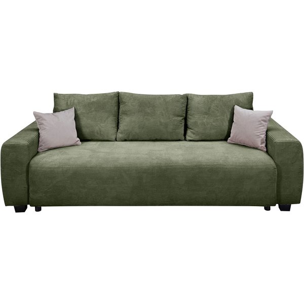 OTTO home Schlafsofa Bella mit Bettkasten, Gästebett 142x194, in 3 Qualitäten, inkl. Kissen, LUXUS - Taschenfedern mit Topper - Schlafen wie im Bett, Dauerschlä