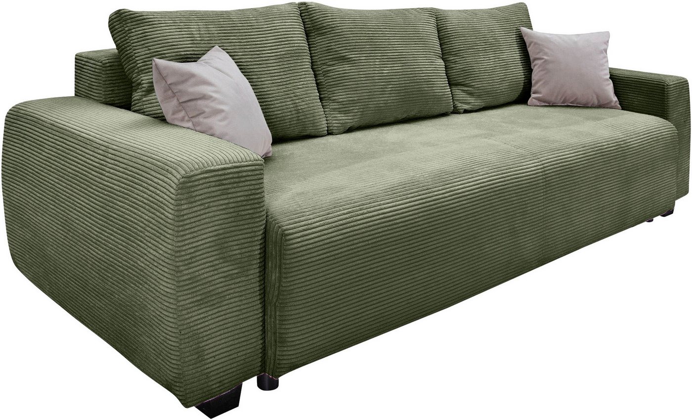 OTTO home Schlafsofa Bella mit Bettkasten, Gästebett 142x194, in 3 Qualitäten, inkl. Kissen, LUXUS - Taschenfedern mit Topper - Schlafen wie im Bett, Dauerschlä – Bild 2 von 5