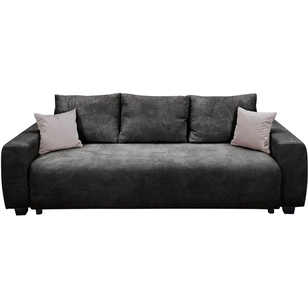 OTTO home Schlafsofa Bella mit Bettkasten, Gästebett 142x194, in 3 Qualitäten, inkl. Kissen, LUXUS - Taschenfedern mit Topper - Schlafen wie im Bett, Dauerschlä