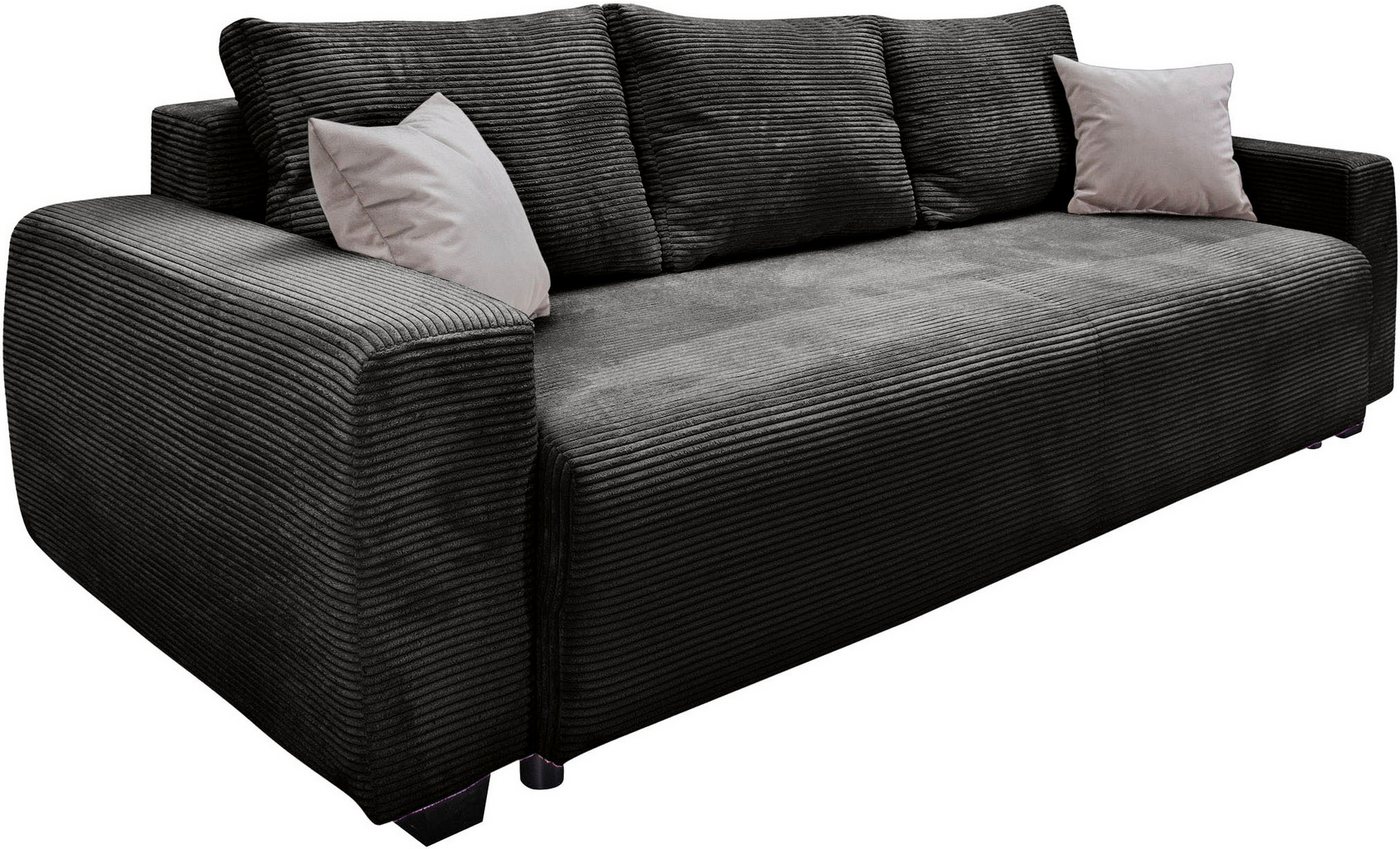 OTTO home Schlafsofa Bella mit Bettkasten, Gästebett 142x194, in 3 Qualitäten, inkl. Kissen, LUXUS - Taschenfedern mit Topper - Schlafen wie im Bett, Dauerschlä – Bild 2 von 5