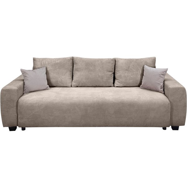 OTTO home Schlafsofa Bella mit Bettkasten, Gästebett 142x194, in 3 Qualitäten, inkl. Kissen, LUXUS - Taschenfedern mit Topper - Schlafen wie im Bett, Dauerschlä