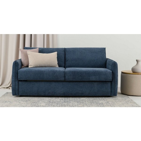 OTTO home Schlafsofa Bergamons, 2-Sitzer, mit Dauerschlaffunktion, inkl. Federkernmatratze, Lattenrost
