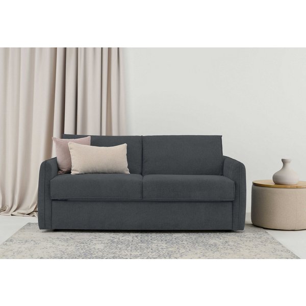 OTTO home Schlafsofa Bergamons, 2-Sitzer, mit Dauerschlaffunktion, inkl. Federkernmatratze, Lattenrost