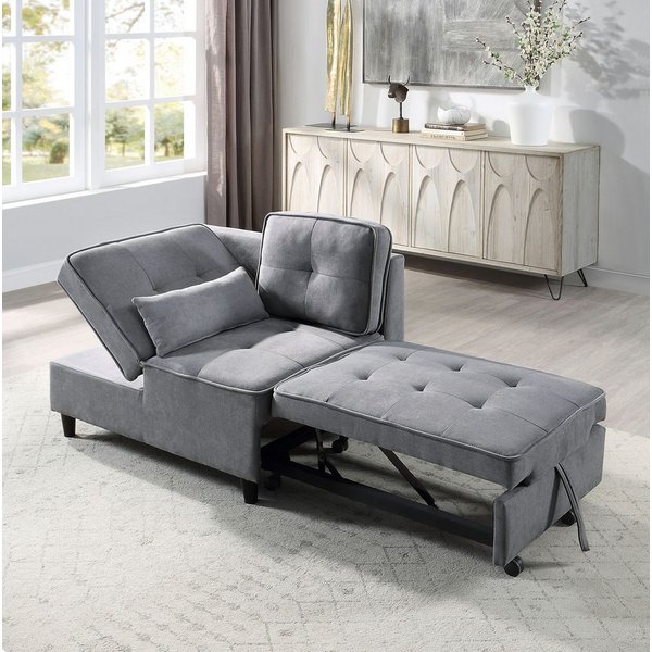 OTTO home Schlafsofa Freddy, Loungesessel, Gästebett, Problemlöser, wandelbar zum Loungesessel, Relaxliege und Gästebett, inkl. Kissen