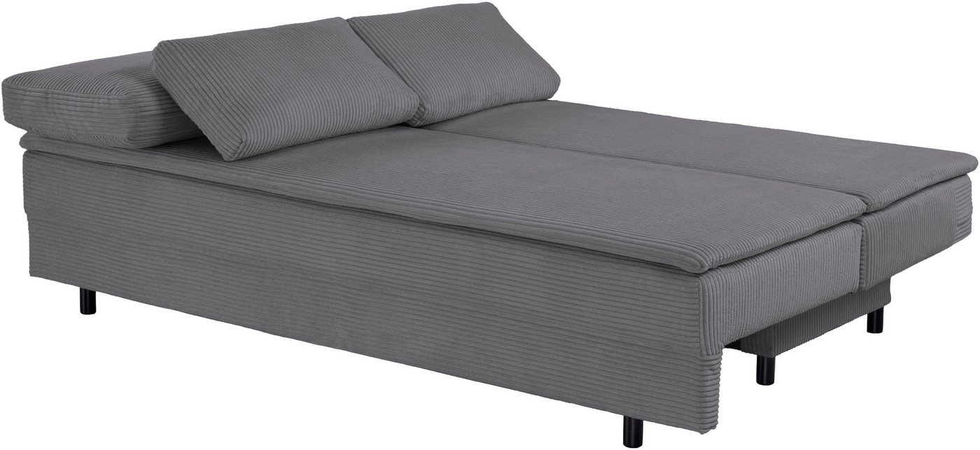 OTTO home Schlafsofa JANNIKO Cord, Breite: 193 cm, Liegefläche 124x193 cm, softer Cord, mit Bettfunktion & Bettkasten, Matten-Polsterung – Bild 2 von 5