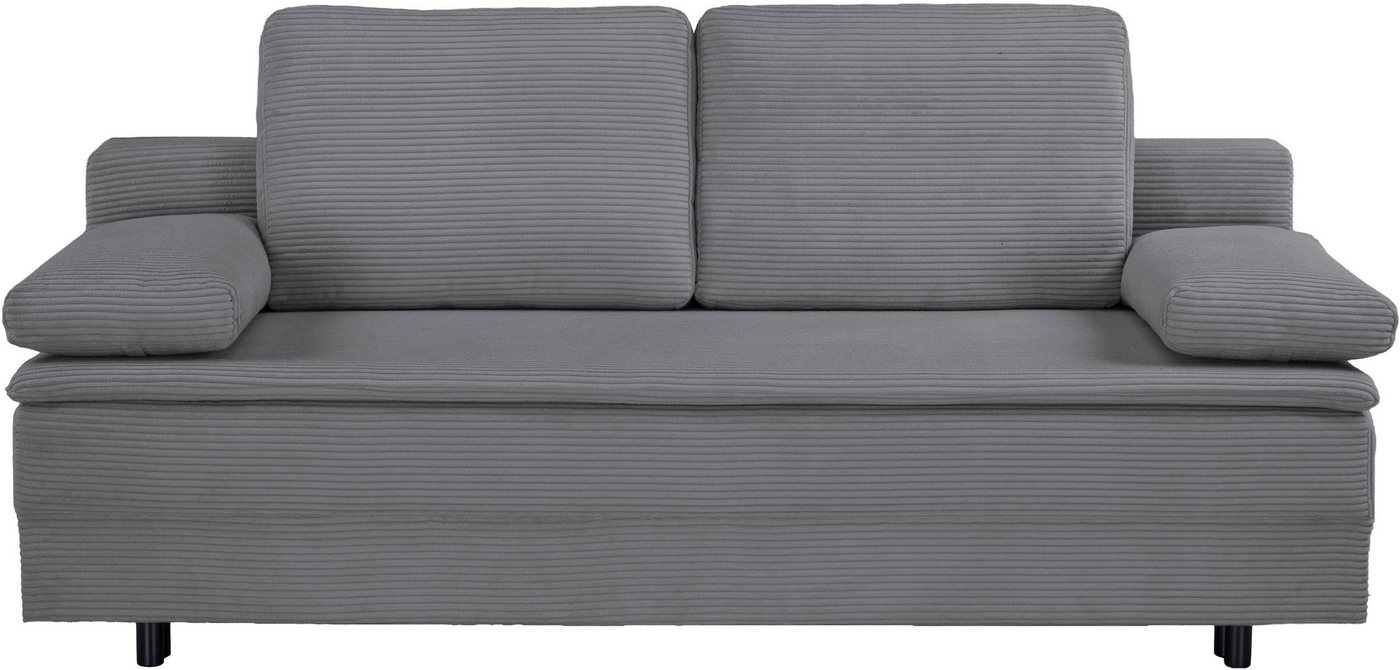 OTTO home Schlafsofa JANNIKO Cord, Breite: 193 cm, Liegefläche 124x193 cm, softer Cord, mit Bettfunktion & Bettkasten, Matten-Polsterung – Bild 3 von 5