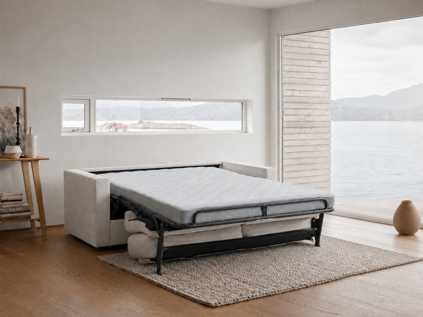 OTTO home Schlafsofa Jorren, Schlaf-Couch, Liegefl. 140 oder 160x200 cm, Bettfunktion, mit Bonel- oder Taschenfederkern, FSC®-zertifiziert – Bild 2 von 5