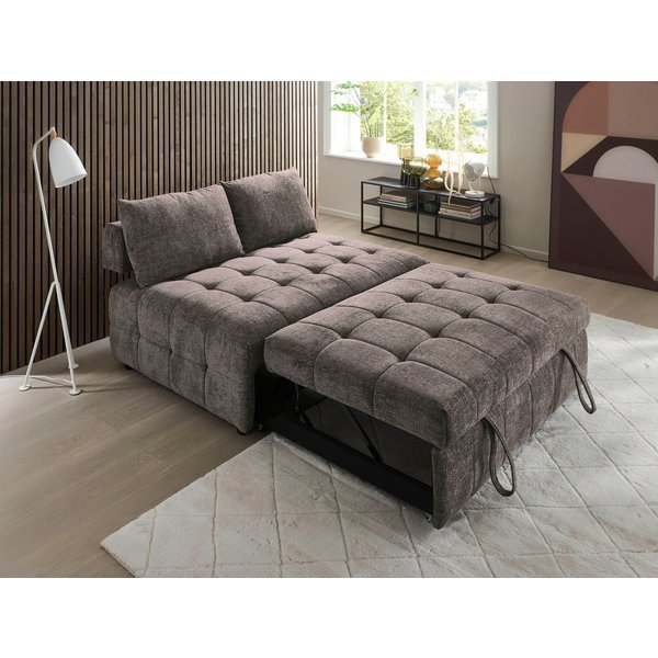 OTTO home Schlafsofa Kuno, B:140cm, Gästebett, Multifunktional, 2-Sitzer Schlafsofa mit Sitztiefenverstellung (2x)