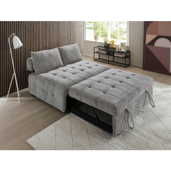 OTTO home Schlafsofa Kuno, B:140cm, Gästebett, Multifunktional, 2-Sitzer, mit 2-fach Sitztiefenverstellung, Liegefläche 135x195cm