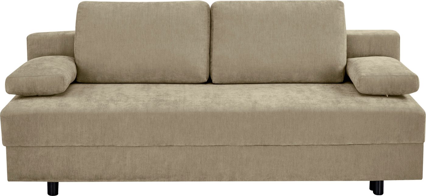 OTTO home Schlafsofa ONNIKO, Breite: 192 cm, Liegefläche 121x192 cm, Feinstruktur-Bezug, mit Bettfunktion & Bettkasten – Bild 2 von 5