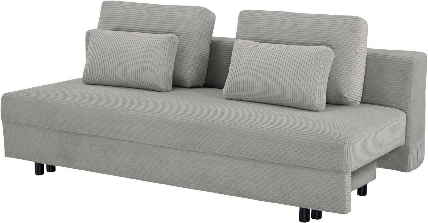 OTTO home Schlafsofa ONNIKO Cord, Breite: 192 cm, Liegefläche 121x192 cm, softer Cord-Bezug, mit Bettfunktion & Bettkasten – Bild 2 von 5