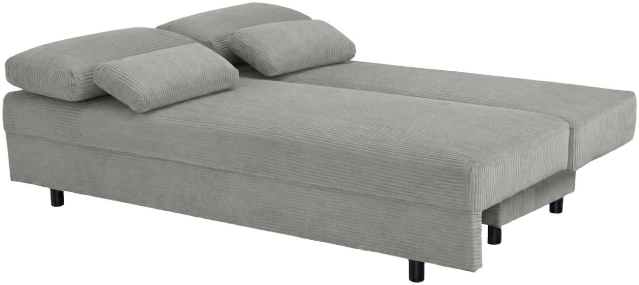 OTTO home Schlafsofa ONNIKO Cord, Breite: 192 cm, Liegefläche 121x192 cm, softer Cord-Bezug, mit Bettfunktion & Bettkasten – Bild 4 von 5