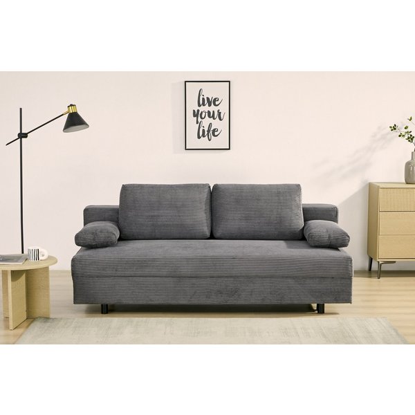 OTTO home Schlafsofa ONNIKO Cord, Breite: 192 cm, Liegefläche 121x192 cm, softer Cord-Bezug, mit Bettfunktion & Bettkasten